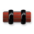 thumbnail image 2 of Designer Non Metal Acrylic Uv Sensitive Layered Plug (Racer Stripes) Mens Colors W Flat Ends Made In China -Jewelry By Sweet Pea Creations, 2 of 2