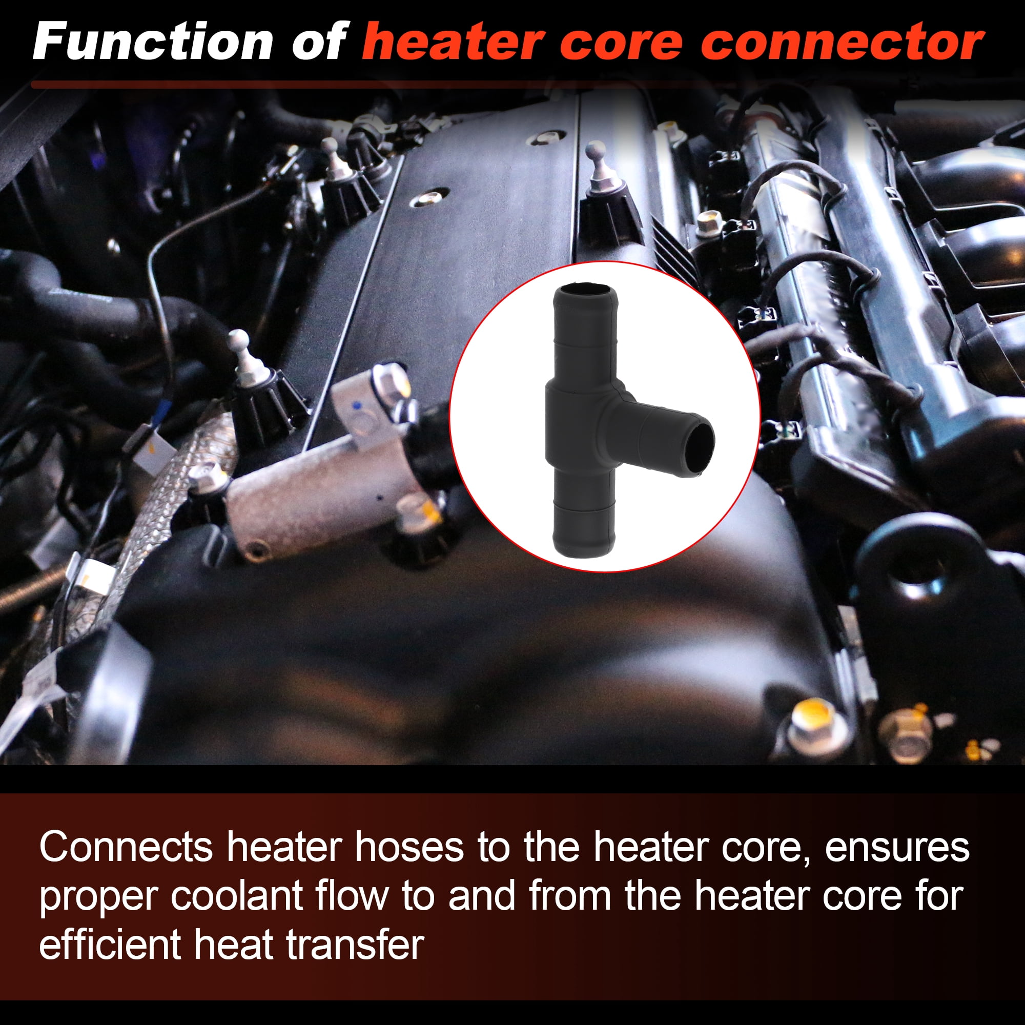 Unique Bargains Heater Water Inlet Pipe for Toyota Sienna 1998-2003 2006-2010