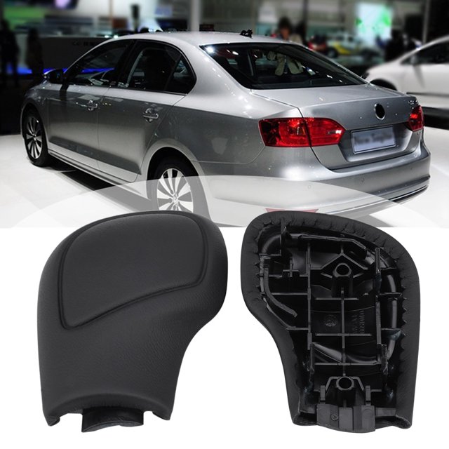 KIMISS 2 unids Cuero sintético Gear Shift Knob cubierta lateral para VW Passat CC Jetta Golf 6 GTI MK6 Khall QC05633