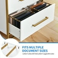 thumbnail image 5 of DWVO 3 Drawer File Cabinet, Large Lateral Filing Cabinet for Home Office, White, 5 of 7