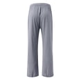thumbnail image 5 of VSSSJ Women's Casual Wide Leg Trousers Loose Fit Button Solid Color High Waist Straight Long Pants Fashion Daily Jogging Pants with Pockets Gray02 XXL, 5 of 5