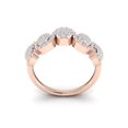 thumbnail image 3 of Not Enhanced 2ct Round Cut Diamond Prong Fancy Bridal Wave Wedding Band Ring Anniversary Solid 14K Gold FG VS, 3 of 3