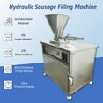 thumbnail image 3 of Commercial Hydraulic Automatic Sausage Filling Machine Automatic Sausage Filler Stuffer with Double Filling Port, 3 of 12