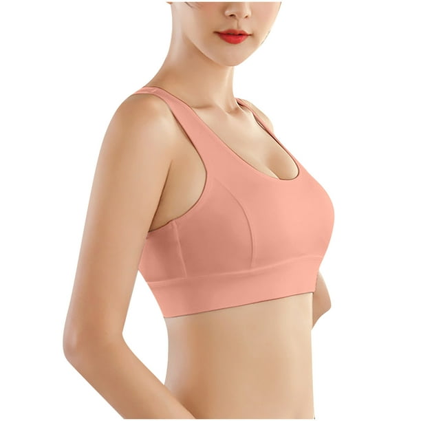 Sports Bras for Women, Seamless Comfortable Yoga Bra with Removable Pads