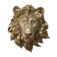 thumbnail image 2 of Esquirla Polyresin Animal Head Wall Statue Plaque Wall Mounted Decorative Wall Ornament Wall Figurine for Farmhouse Decor Multipurpose Lion, 2 of 8