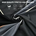 thumbnail image 4 of 2 Piece L Shaped Sectional Couch Covers, Slipcovers for Sectional Sofa with 2pcs Pillowcases High Stretch Furniture Protector Covers, (Black geometry,3 Seater+4 Seater), 4 of 9