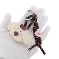 thumbnail image 5 of Unique Bargains 1 Pc Handbag Charm Cute Rope Handbag Accessories Dark Brown Khaki, 5 of 6