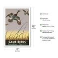 thumbnail image 2 of Game Birds - Canadian Pacific Railway - Vintage Railroad Travel Poster by Thomas (Tom) Hall c.1941 - Master Art Print (Unframed) 12in x 18in, 2 of 4