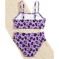 thumbnail image 3 of Girls Swimsuit 2-Piece Halter Tankini Set Beach Sport Bathing Suit UPF 50+ Swimwear for 7-14Y, 3 of 5