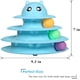 thumbnail image 2 of Cat Toy Roller oso de fresa Plataforma giratoria de 3 niveles con seis bolas Juguete educativo Azul, 2 of 5