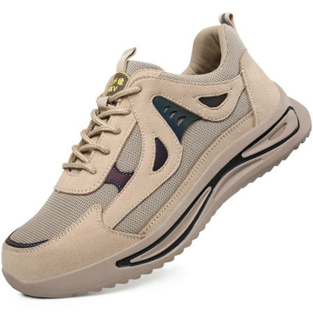 

Tanleewa Steel Toe Work Shoes for Men Lightweight Durable Safety Shoe Size Men11/Women12