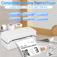 thumbnail image 5 of Bluetooth Thermal Shipping Label Printer, Wireless 4x6 Label Printer for Shipping Package and Small Business, Compatible with Android iOS Windows Mac, High Speed Labels Maker Printer, 5 of 9