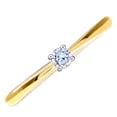 thumbnail image 3 of 9ct Gold Jewelco London Round 10pts Diamond 4 Claw Solitaire Engagement Ring, 3 of 6