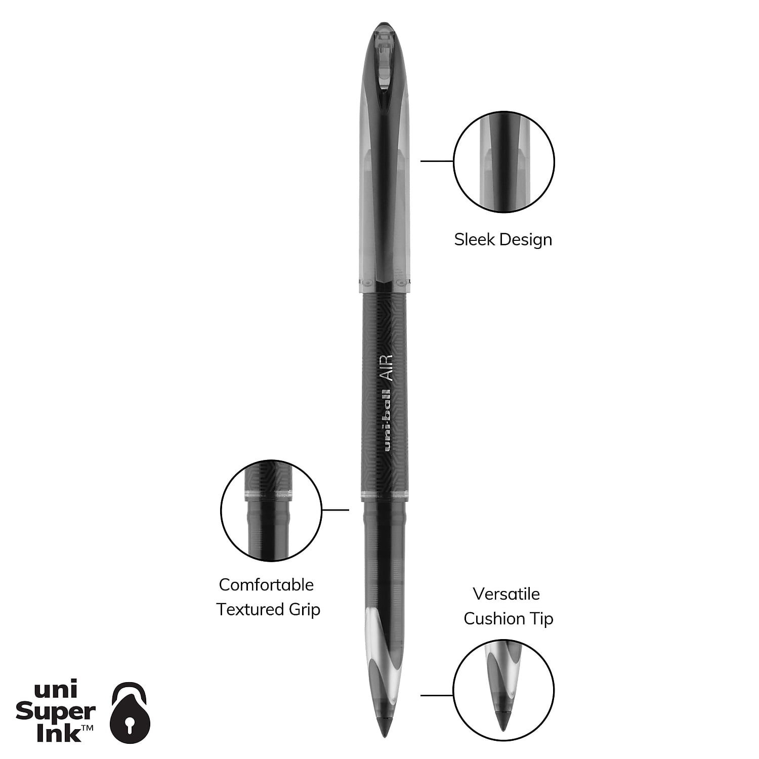 Uni-Ball, SAN1927631, 0.7mm Rollerball Pens, 12 / Dozen