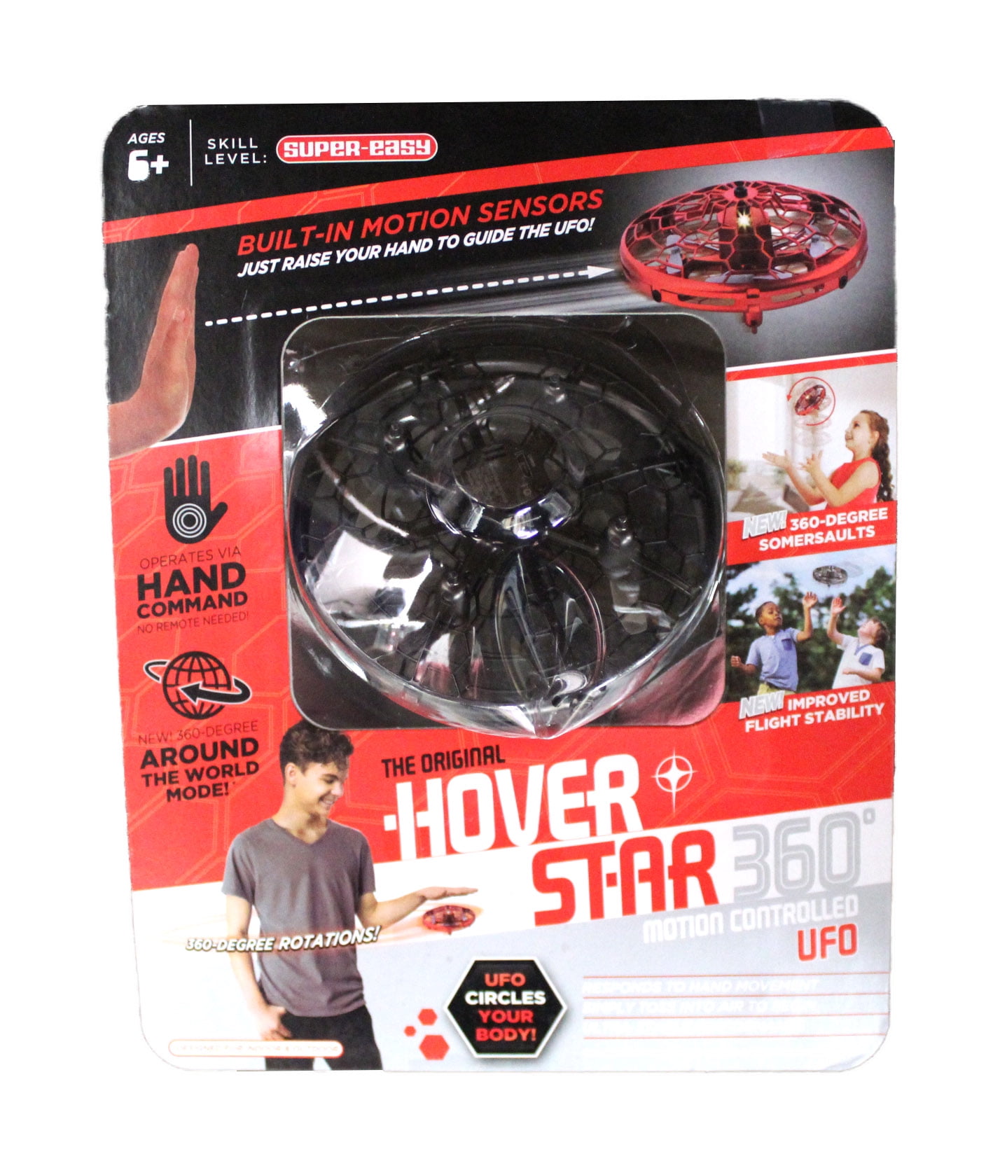 The Original Hover Star 360 Motion Controlled UFO Black Walmart