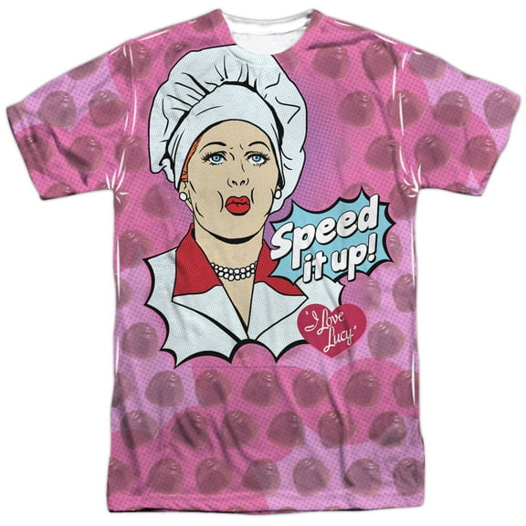 I Love Lucy - All Over Speed It Up - Short Sleeve Shirt - Medium