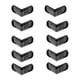 thumbnail image 2 of 20x Niños en ángulo Cerraduras de seguridad para bebés Pestillo para asiento de inodoro para horno, 2 of 9
