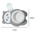 thumbnail image 2 of Panda Bowl Cat Double Bowl Automatic Pet Feeder Drinker, 2 of 5