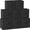Black, variant on Storage Cubes 11 Inch Heavy Duty Fabric Closet Bins for Shelves 8 Pack Collapsible Decorative Organizers for Clothes Blankets Toys Gray