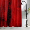 thumbnail image 2 of Red Waterproof Shower Curtain, 72"x72" Washable Polyester Fabric Shower Curtains for Bathroom, Retro Oil Painting Modern Abstract Art Aesthetics Decorative Bathtub Curtain Sets with Hooks, 2 of 9