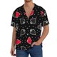 thumbnail image 1 of Balery Card Suits Camisa Casual de Manga Corta con Botones para Hombre, Texturizada, Estilo Cubano, para Playa, Verano-X-Large, 1 of 5