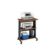 thumbnail image 1 of Safco Products Muv Adjustable Printer Stand , Cherry Top/Black Frame, Swivel Wheels, Two Adjustable Shelves, 1 of 2