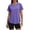 Purple#, variant on Domzest Womens Workout Clothes Quick Dry Short Sleeve Loose Fit T Shirts Breathable Gym Running Hiking Tops White 3XL