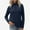 Navy, variant on Womens Long Sleeve Hoodless Casual Outwear & Jackets,Women Winter Jacket Solid Color Long Sleeve Fleece Like Jacket No Hood Casual Outerwear,Size XXL