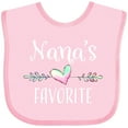 thumbnail image 3 of Inktastic Nana's Favorite- Heart Grandchild Boys or Girls Baby Bib, 3 of 4