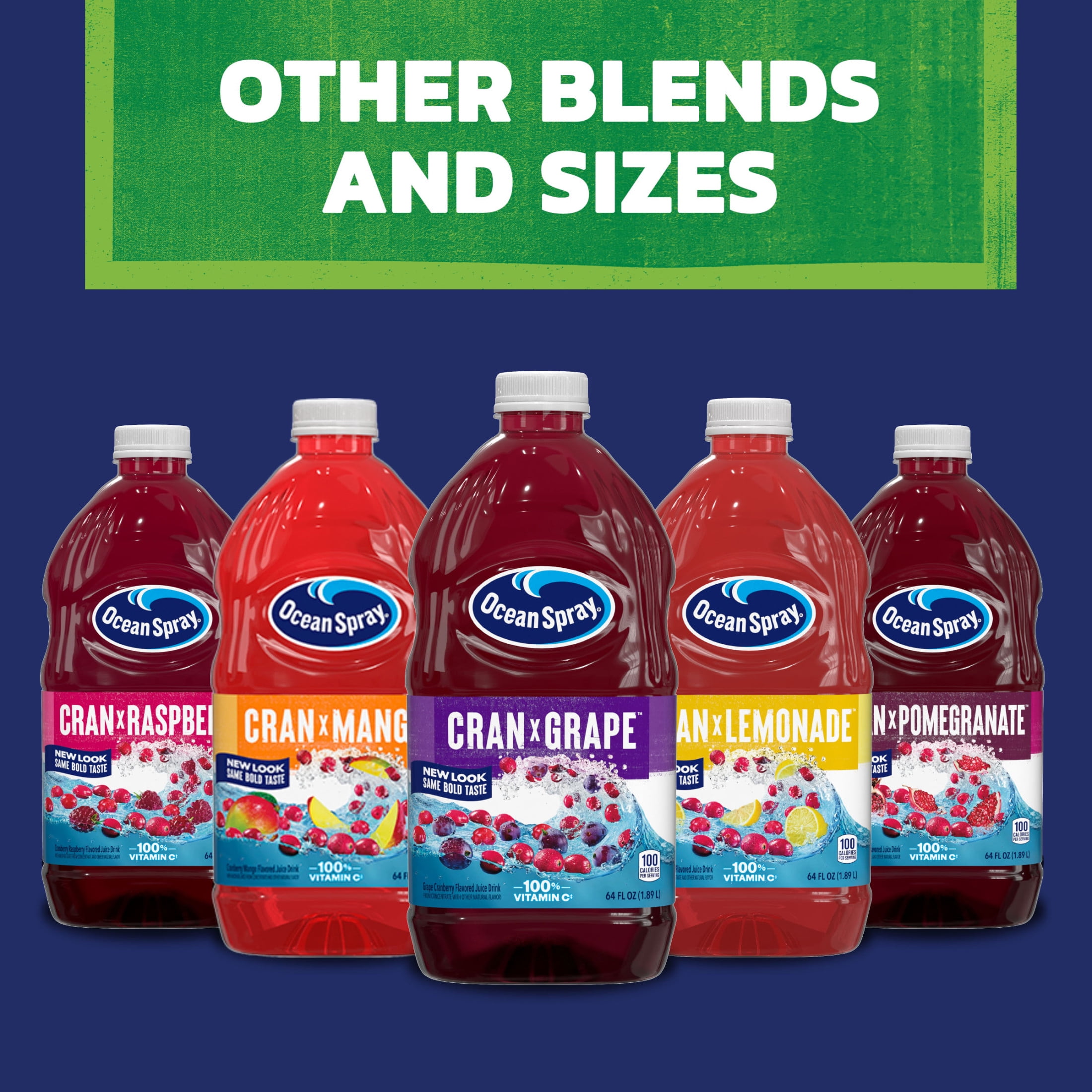 (8 pack) Ocean Spray® Cran-Apple™ Cranberry Apple Juice Drink, 64 fl oz Bottle