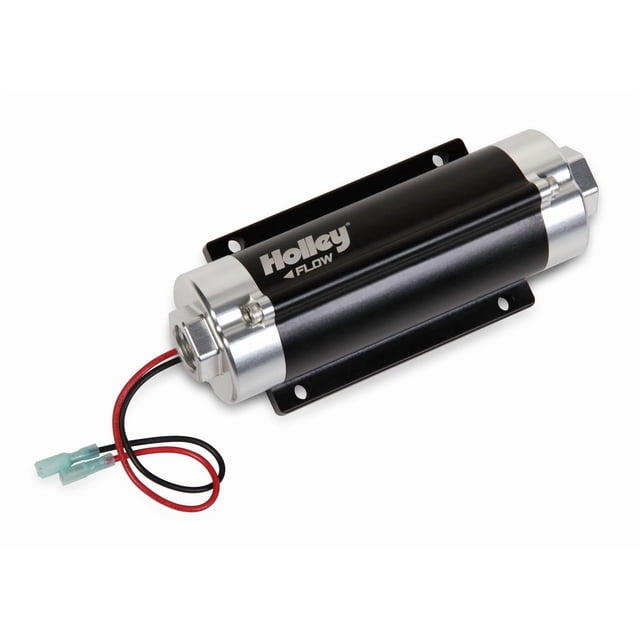Holley Performance Fuel Pump Electric 12-890 HP Series; 80 PSI Maximum Pressure; Without Regulator; 8AN O-Ring Inlet/Outlet; 12-18.5 Volts