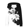 thumbnail image 5 of Ftwytp Womens 2025 Zip Up Hoodies Long Sleeve Jackets Butterfly Print Casual Sweatshirt Loose Jacket with Pockets Hooded Sweatshirts, 5 of 6
