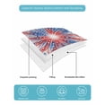 thumbnail image 4 of Full Size Quilt Bedding Set, Patriotic American Flag Reversible Summer Quilt 3 Pieces, Red Blue Fireworks Daisy Flowers Lightweight Bedspreads Coverlets with 2 Pillow Shams for All Seasons, 4 of 5