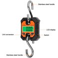 thumbnail image 3 of WeiHeng 100kg/50g Multifunctional Portable Electronic Scale Small Electronic Scale KG Catty LB Unit Switching LCD Display with Backlight Home Hunting Fishing Weighing with Hook (Black), 3 of 5