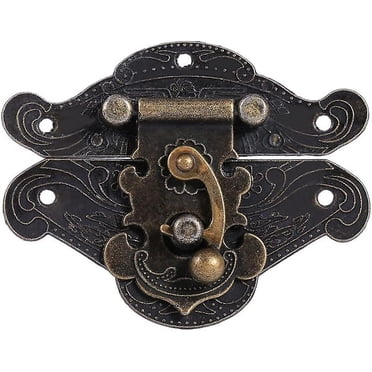 4 Pack Antique Bronze Chest Latches - Vintage Style Hardware For Trunks, Chests & Cabinets