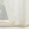 thumbnail image 4 of Archaeo 2-Pack Slub Textured Linen Blend Cafe Curtain Pair, 56"W X 36"L, Ivory, 4 of 8