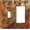 Burnt Orange Rusty Rust Copper Metal, variant on Country Vintage Distressed White Wood 4 Gang Quad Rocker/GFCI/Decorator Light Switch Cover Plate Decorative Electric Quadruple Faceplate Switchplate Screwless
