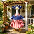thumbnail image 2 of Porch Goose Decorative Clothing Set, Big White Goose Festival Sculpture Decoration, Polyester Waterproof Fade-Resistant Yard Porch Garden Holiday Decor, 2 of 4