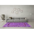 thumbnail image 3 of Ahgly Company Indoor Square Oriental Purple Industrial Area Rugs, 6' Square, 3 of 4