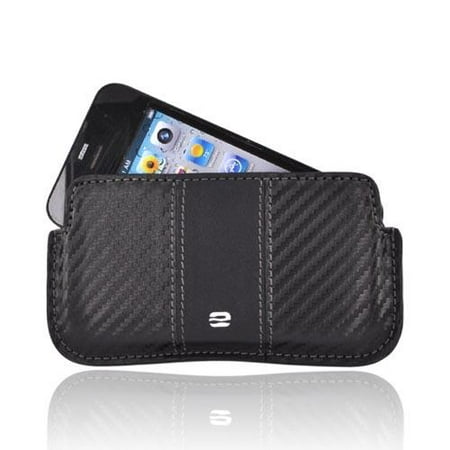 Iphone 3g Holster - Made for Apple iPhone 3G 3GS 4 Horizontal Soft Case Holster Pouch w/ Removable Clip and ID Slots - Black (PUT) by Puregear