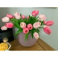 thumbnail image 6 of QZS Artificial Tulips Flowers,Pink Mini Real Touch Tulips Bouquets for Wedding Decorations,Plastic Flowers with Branch for Office,Wedding,School Decoracions, 6 of 6