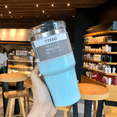 thumbnail image 2 of SAYTAY Classic Tumbler 20 oz Stainless Steel Double Wall Vacuum Insulated Tumbler Travel Coffee Mug with Lid (Blue), 2 of 6