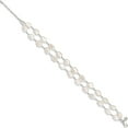 thumbnail image 2 of Sterling Silver 2-Strand Fw Cultured Pearl 8.5In Bracelet Made In Thailand qh2459-8.5, 2 of 5