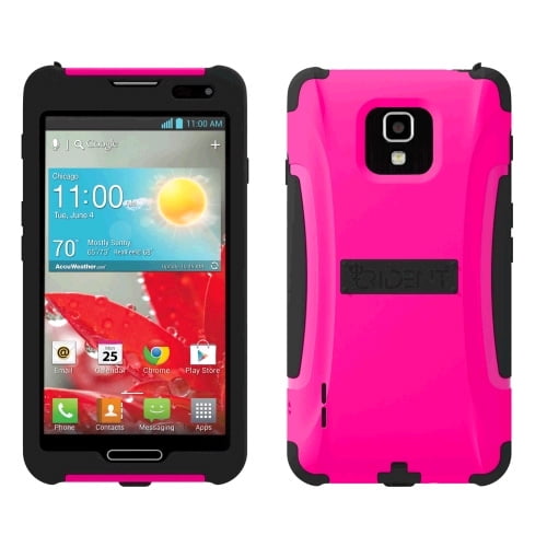 Trident - Aegis Case for LG Optimus F7 US780 Cell Phones - Pink/Black