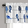 thumbnail image 6 of Lush Decor Rowley Birds Room Darkening 18" x 52" + 2" Header Animal print Multi 3" Rod Pocket Single Valance, 6 of 6