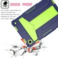 thumbnail image 3 of Dteck Case for Samsung Galaxy Tab A8 10.5 inch 2022 SM-X200/X205/X207, Shockproof Drop Proof Kickstand Hybrid Rugged 3-Layer Protection Cover for Galaxy Tab A8 10.5” X200 X205 X207,Navy+Green, 3 of 4