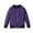 Dark Purple, variant on lnmuld Girls Solid Zip Up Bomber Jacket Long Sleeve Zipper Pocket Casual Outerwear Black,3-4 Years