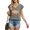 1-Dark Gray, variant on MAMA Pumpkin check Graphic Sleeveless V-neck T-Shirt Women's Autumn Casual Top