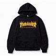 thumbnail image 1 of Unisex Thrasher Hoodie Letter Printed Sweatshirt Drawstring Hood With Pocket, 1 of 3