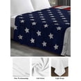 thumbnail image 5 of California King Size Flat Sheet Only, American Flag Soft Brushed Microfiber Bed Sheets, Vintage Brick Wall Star Striped Red Blue Hotel Quality Breathable Bedding Top Sheet, Easy Care, 108"x98", 5 of 9